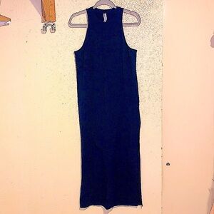 Athleta Navy Sleeveless Maxi Dress